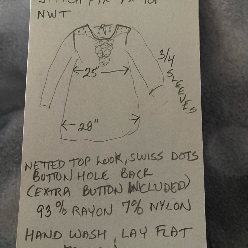 Danielle Rainn  eggplant purple ladies 1X 
3/4 sleeve. NWT. Many details! NWT - Picture 5 of 8